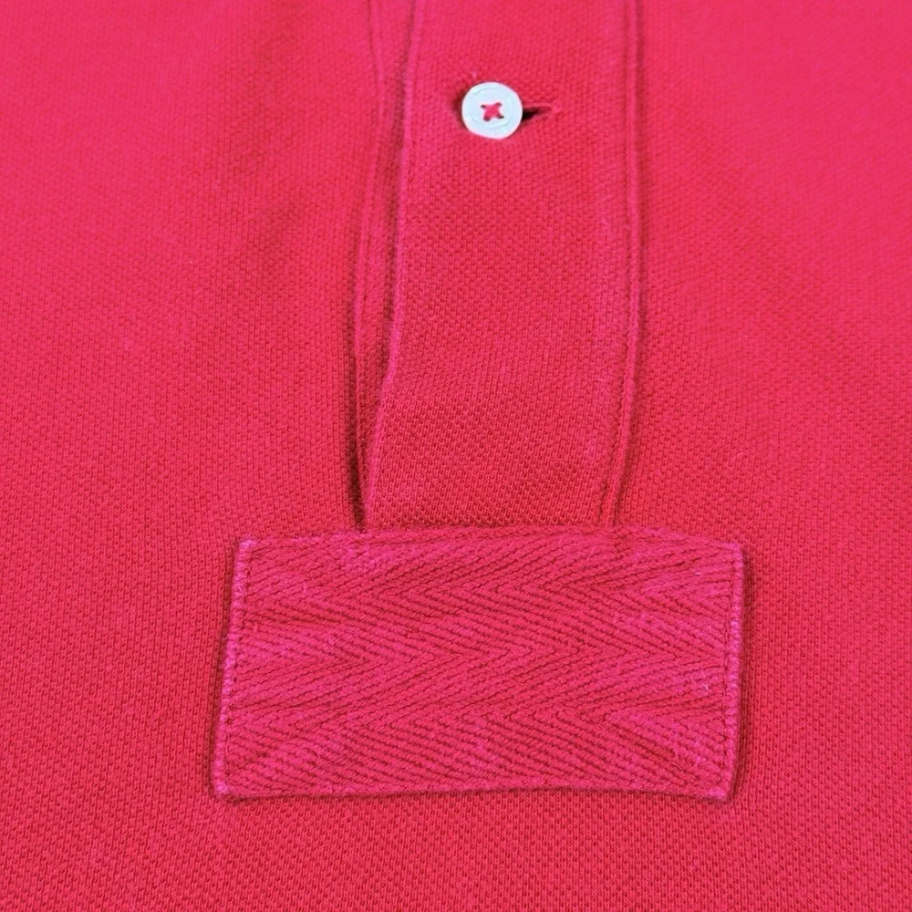Vintage Polo Ralph Lauren Big Pony Rugby Polo‎ Shirt 2XLT Red Blue Crest Tall